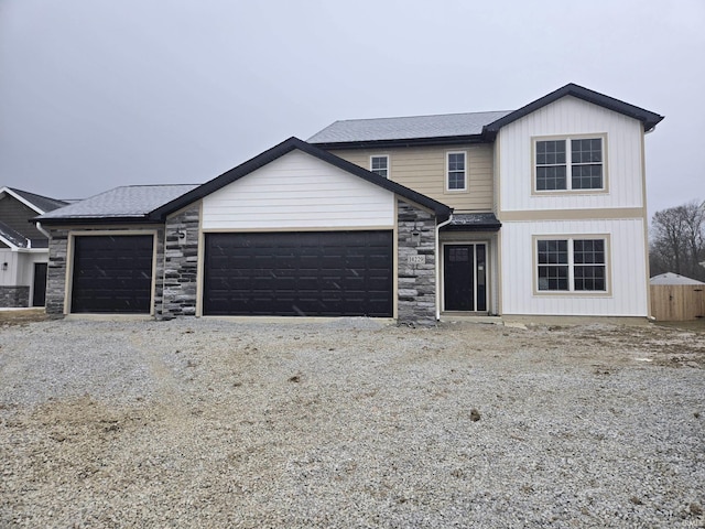 view of front of house featuring a garage