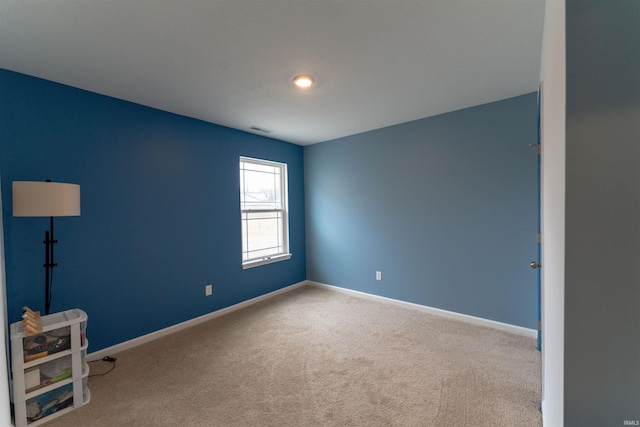 view of carpeted empty room