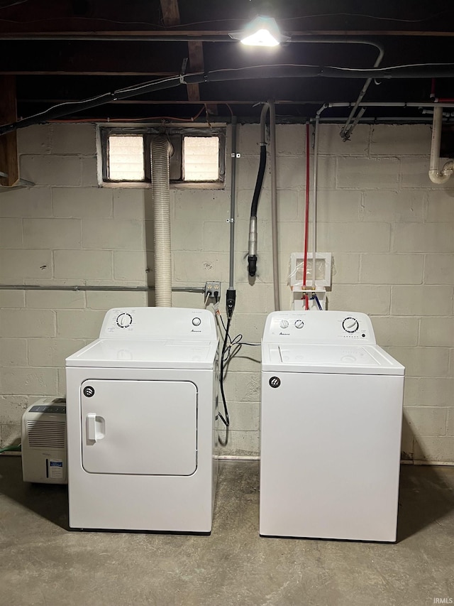 laundry area with washer and dryer