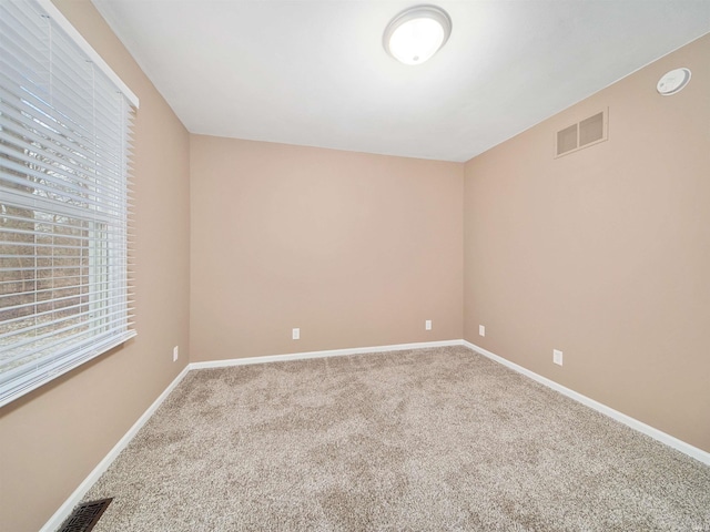 view of carpeted empty room