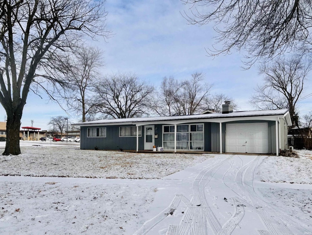 ranch-style house with a garage