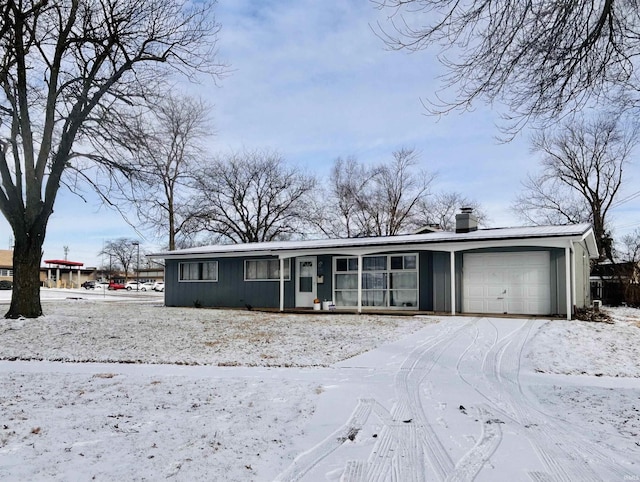 ranch-style house with a garage