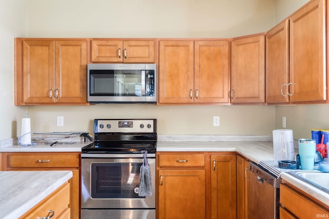 kitchen with stainless steel appliances