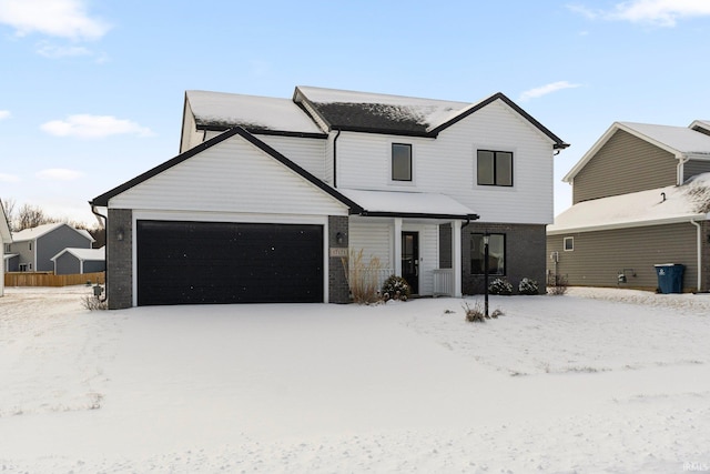 view of front of property with an attached garage