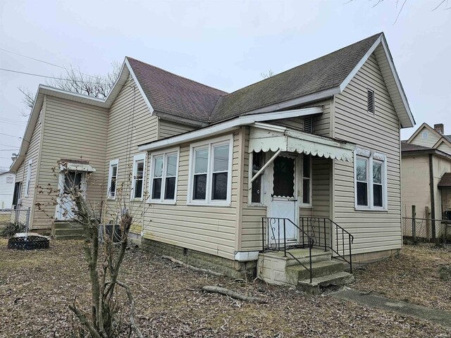 view of front of home