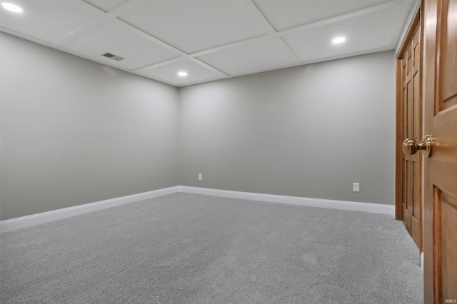 unfurnished room featuring carpet flooring