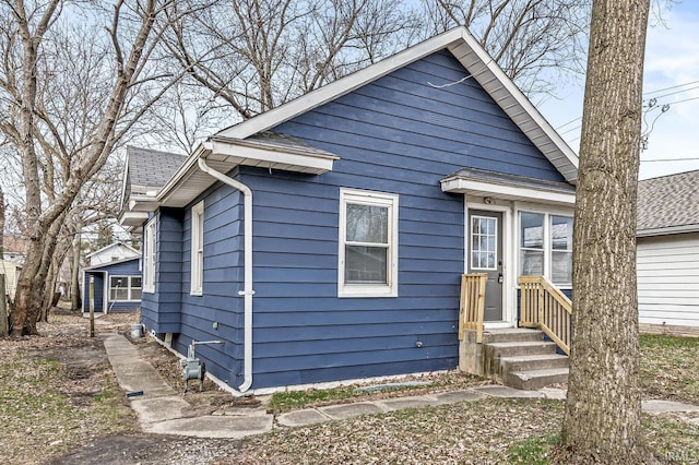 view of bungalow-style home