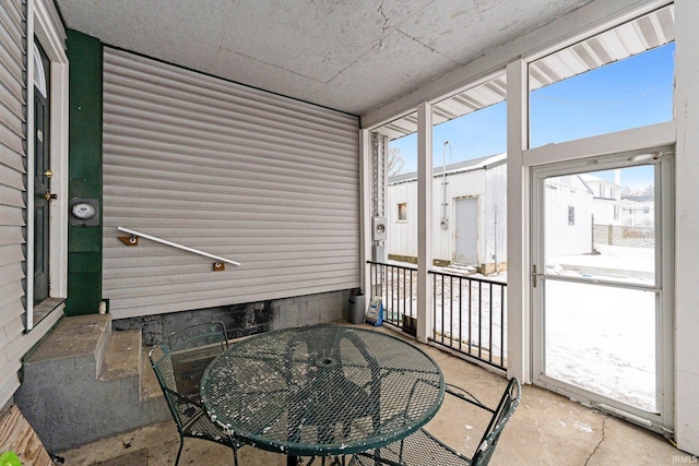 view of sunroom / solarium