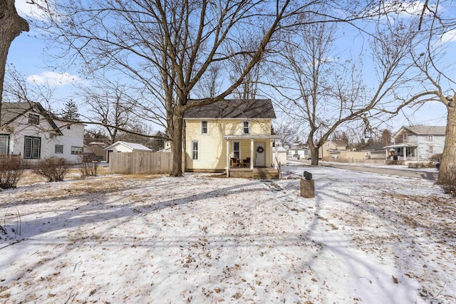 view of front of home