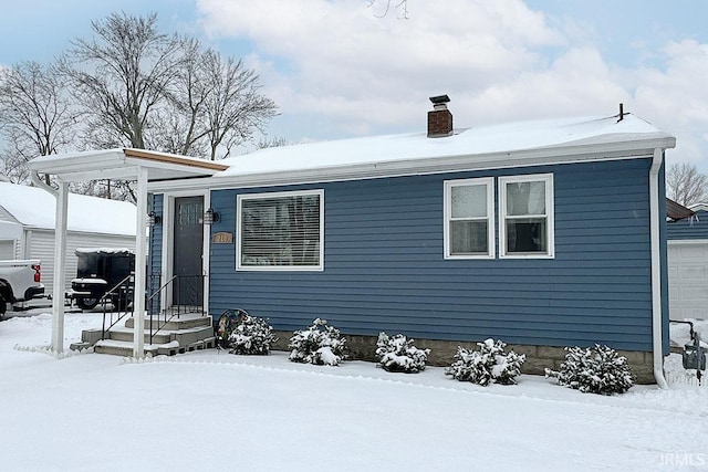 manufactured / mobile home featuring a garage