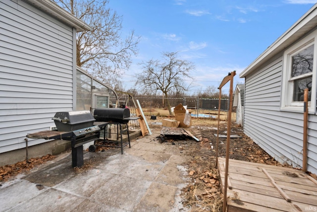 view of patio / terrace featuring area for grilling