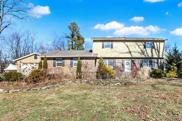 exterior space with a front yard