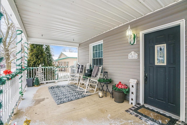 view of patio / terrace featuring a porch