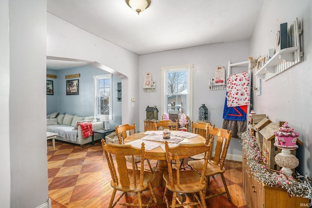 dining room featuring hardwood / wood-style floors