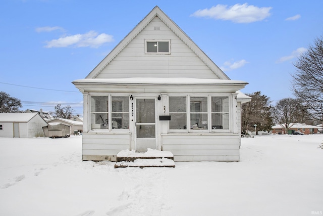 view of bungalow-style house