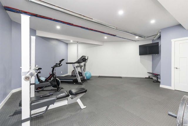 view of exercise room