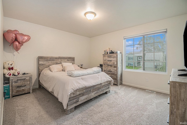 bedroom with carpet floors