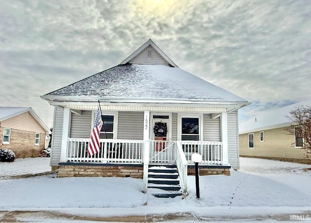 bungalow-style home featuring covered porch