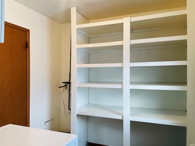 pantry with washer / dryer