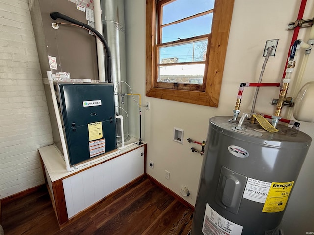 utilities with heating unit and water heater