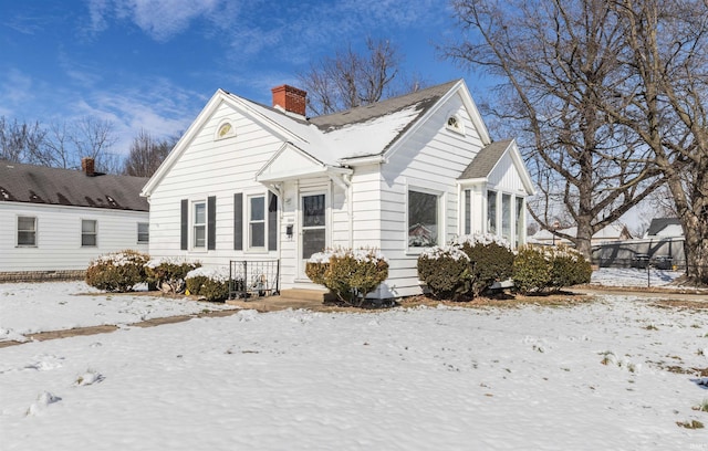 view of front of home