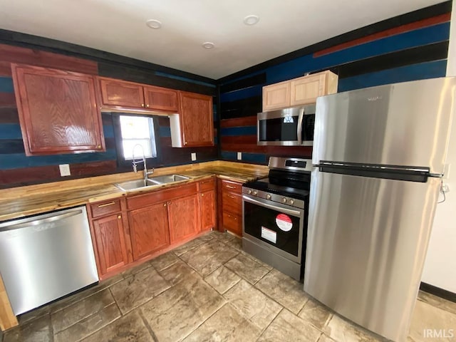 kitchen featuring sink and stainless steel appliances