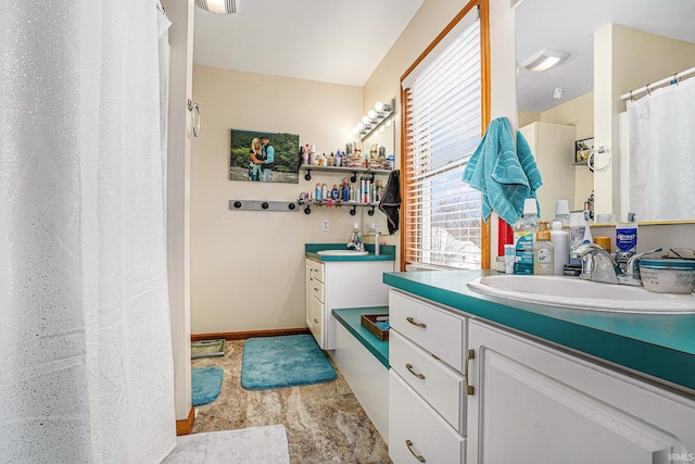 bathroom featuring vanity