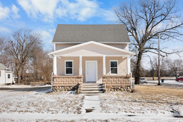 bungalow with a porch