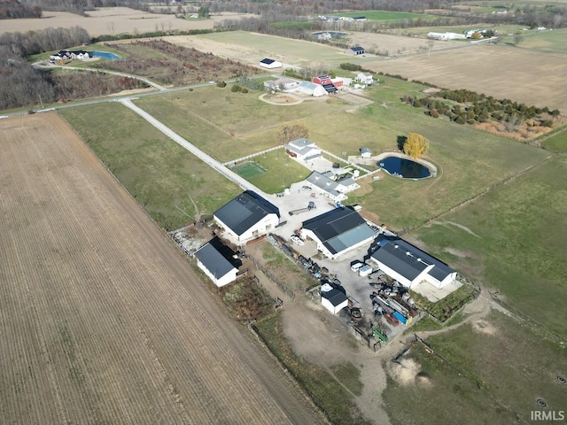 aerial view featuring a rural view