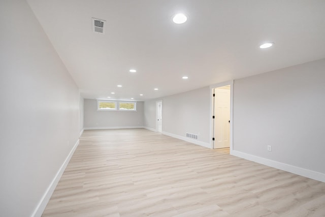 interior space featuring light hardwood / wood-style floors