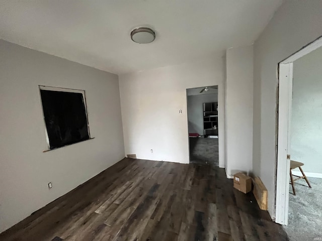 interior space featuring dark wood-type flooring