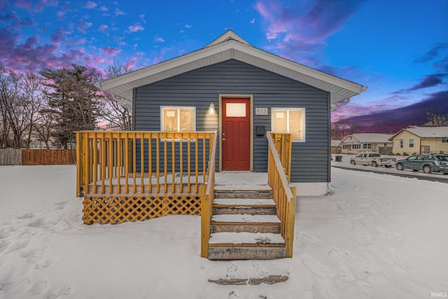 view of front of home