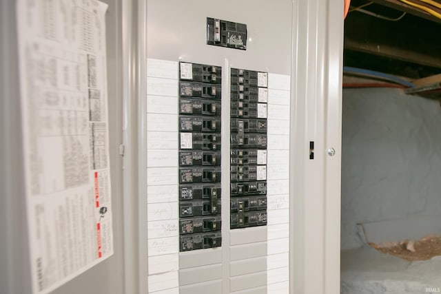 utility room featuring electric panel