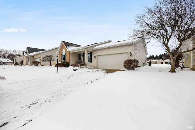 view of front of home with an attached garage