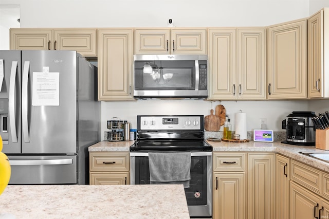 kitchen featuring appliances with stainless steel finishes