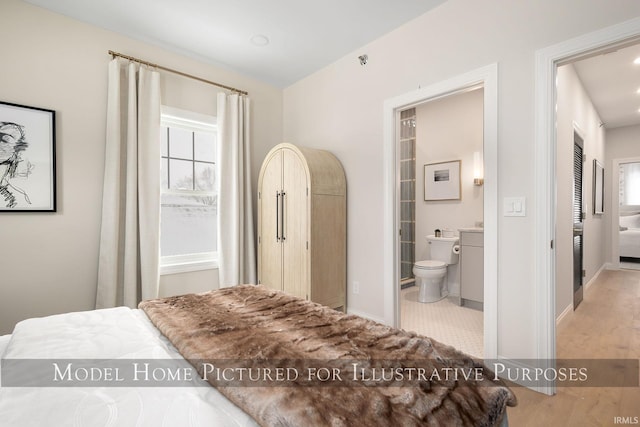 bedroom with ensuite bathroom