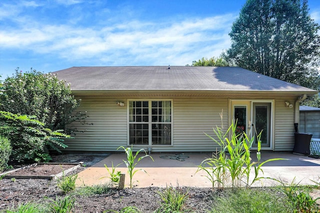 rear view of property with a patio area