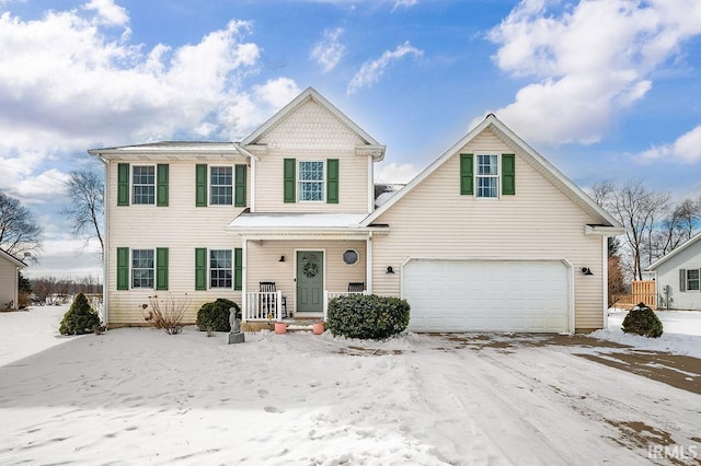 view of front of home with an attached garage