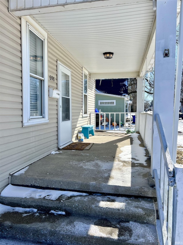 view of patio / terrace featuring a porch