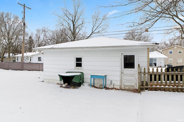 exterior space with fence