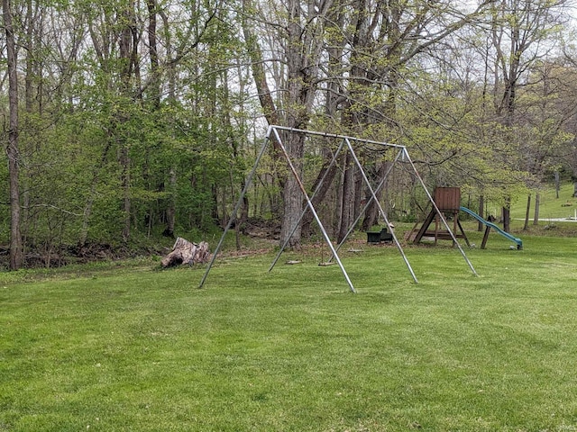 exterior space with a playground