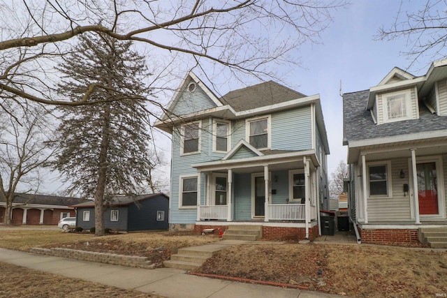 view of front of home with a porch