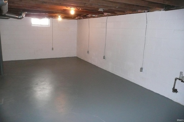 view of basement