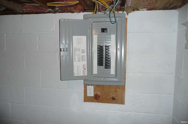 utility room with electric panel