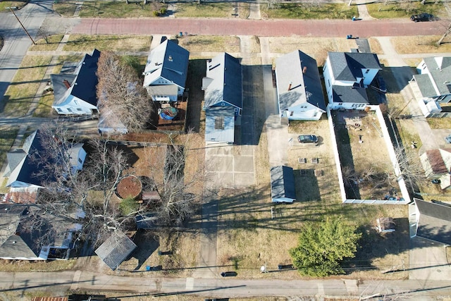 aerial view featuring a residential view