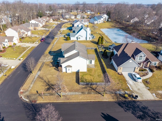 birds eye view of property featuring a residential view