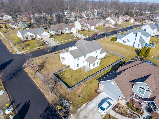 birds eye view of property featuring a residential view