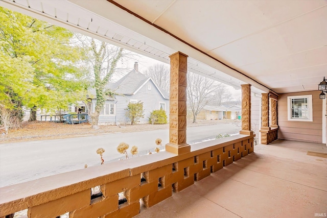 view of patio / terrace with a porch