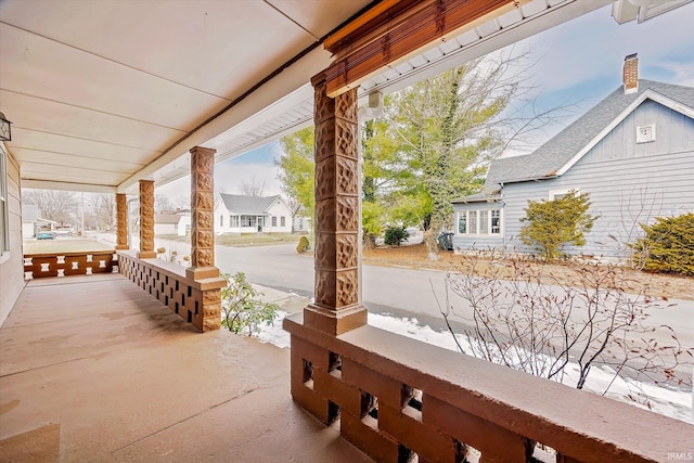 view of patio / terrace with a porch