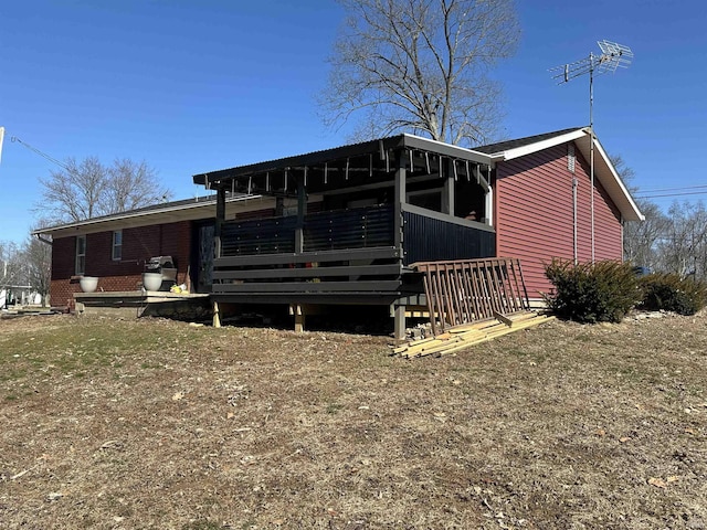 view of back of property